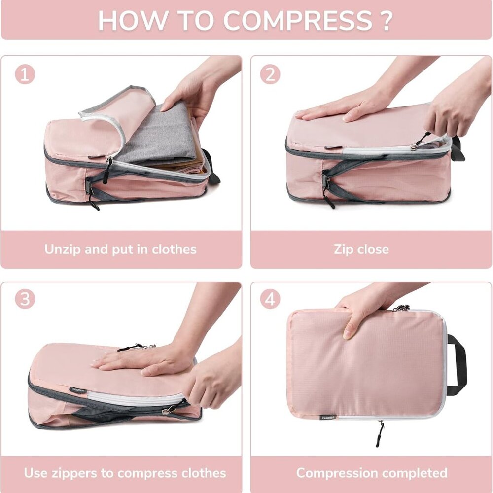 Compression Packing Cubes, 7 Set Packing Cubes Fo… - image 3